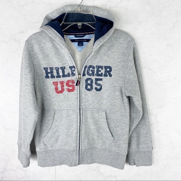 [Tommy Hilfiger] Gray Zip-Up Jacket - Picture 1 of 2
